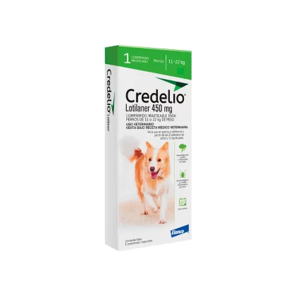 Credelio 1 Comprimido masticable Antiparasitario Perros 11 a 22 kg