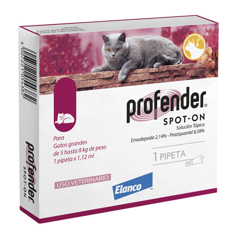 Pipeta Profender Spot-on Gatos 5-8 kg