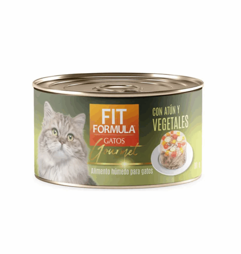 Fit Formula Gatos Gourmet, Atún con Vegetales 80g